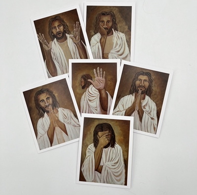 Jesus Set Notecards - 6 cards carole bandy carson, Jesus set notecards, 6 cards, six cards