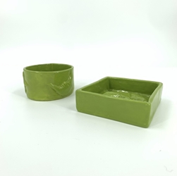 Lime Green Piece rosie floyd, lime green piece, assorted bowl, small bowl, assorted small bowl, pottery, 