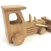 Wooden Tractor With Dozer Blade - 8486